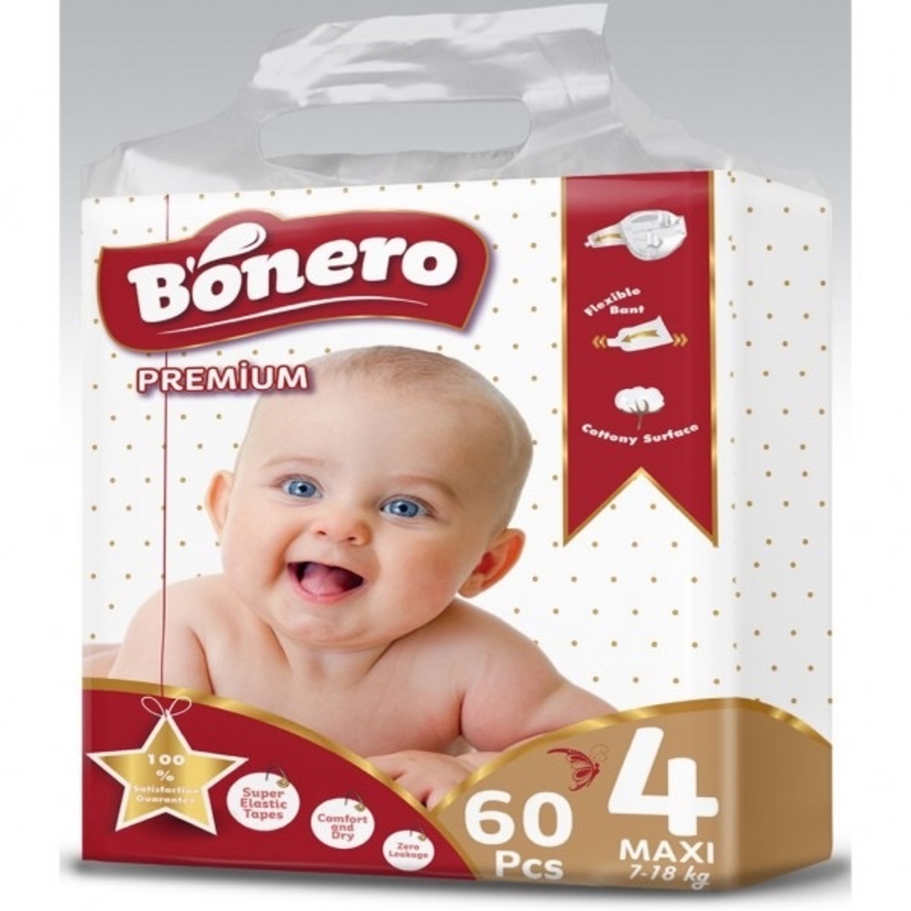 Подгузники BONERO 4 60 шт. - фото 1
