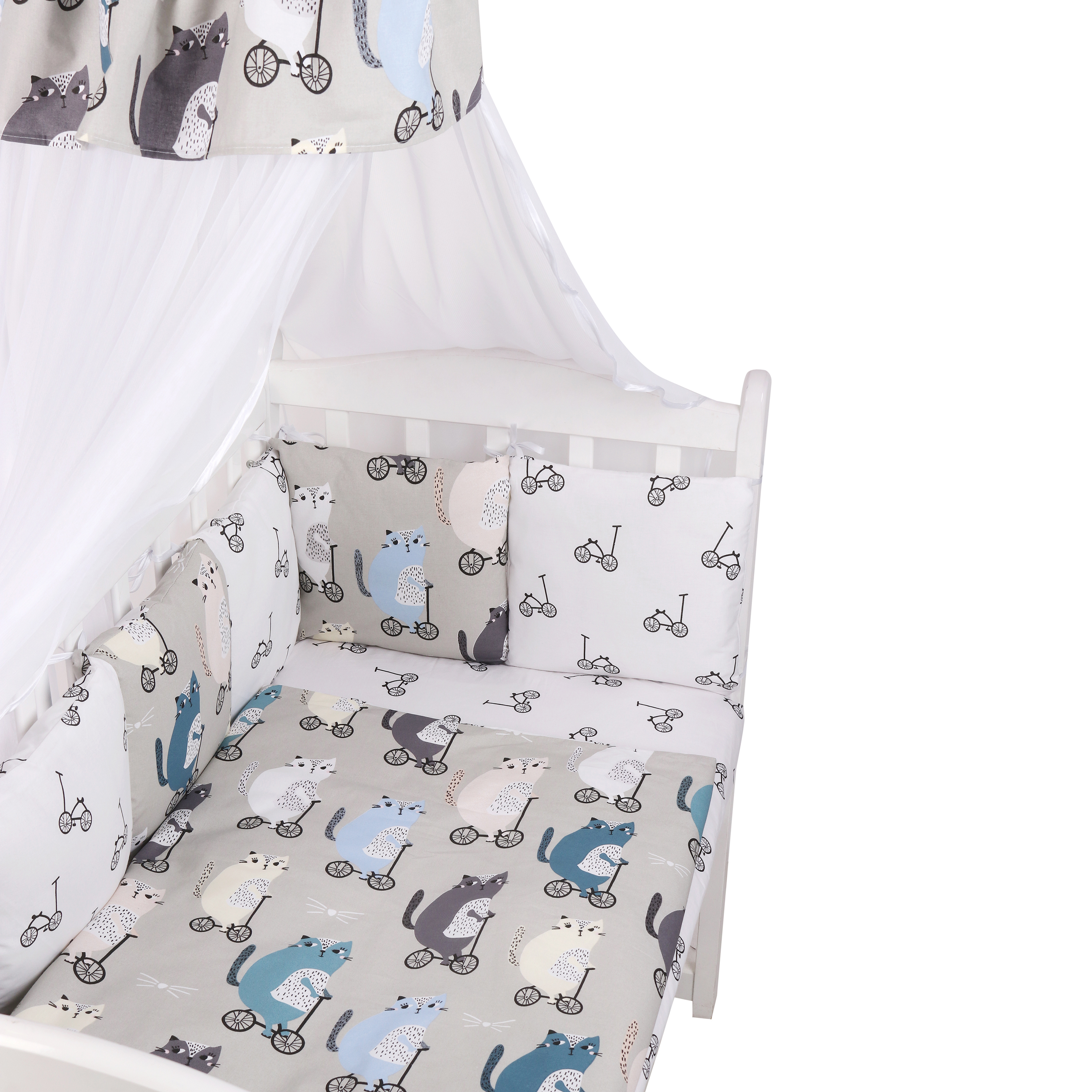 Комплект постельного белья Amarobaby Велосипедисты 7 предм. - фото 5