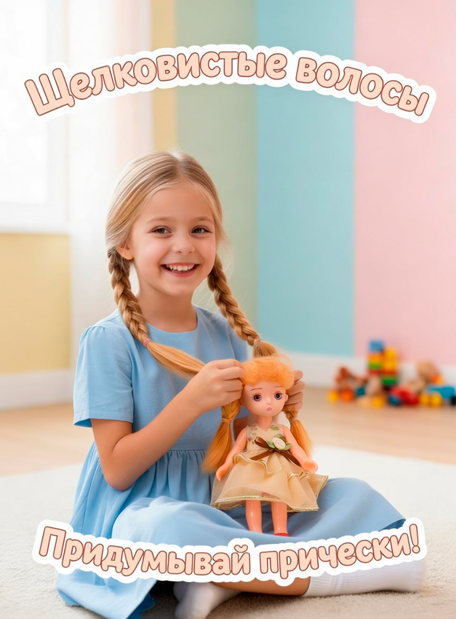 Кукла мини Happy Family Принцесса 16 см сумочка 10 см HP1125900 - фото 6