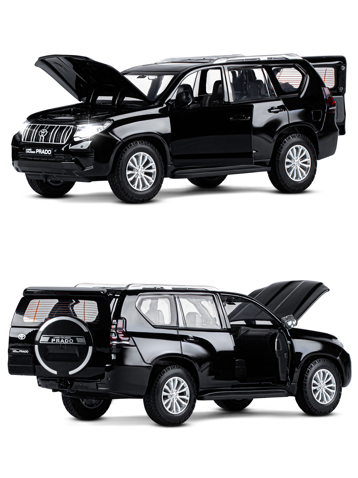 Внедорожник АВТОпанорама Toyota Land Cruiser Prado 1:24 JB1251507 - фото 13