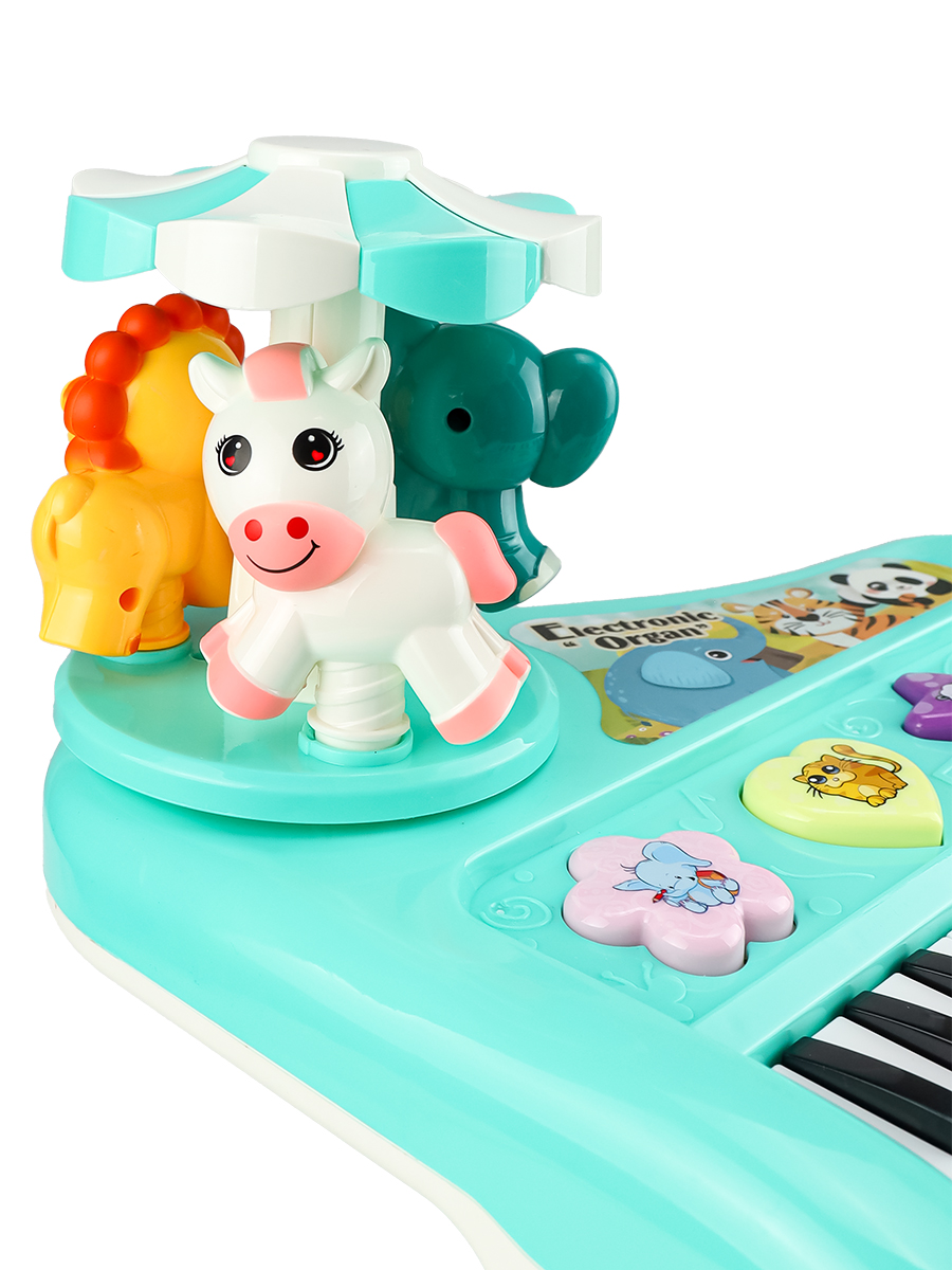 Игрушка музыкальная Рыжий кот Зелёный пианино - фото 4