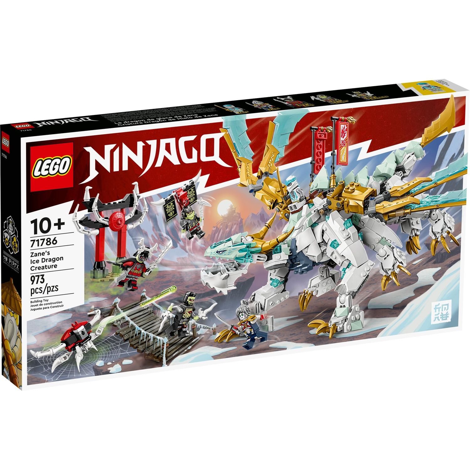 Конструктор LEGO NINJAGO Ледяной дракон Зейна блочный - фото 2