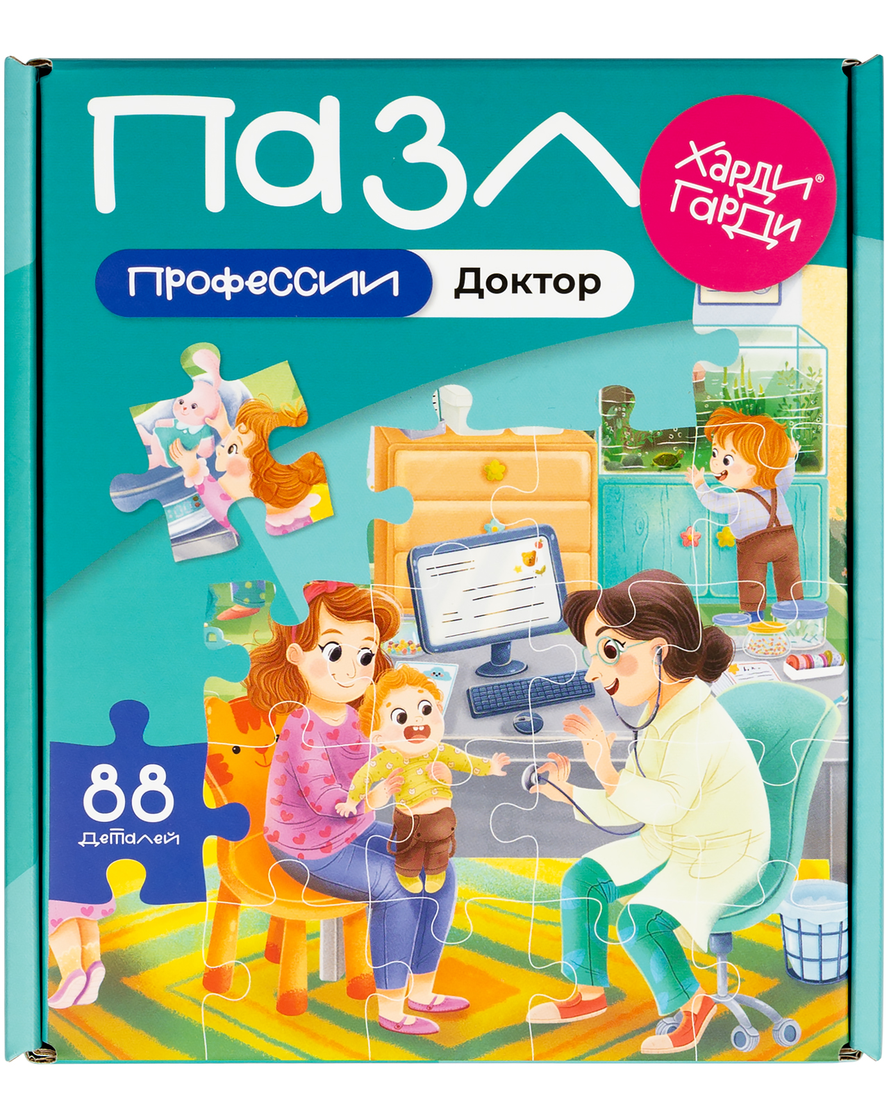 Пазл Харди Гарди Пазлы для детей профессии классический - фото 1
