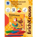 Пластилин ErichKrause Культ еды 12 цв.
