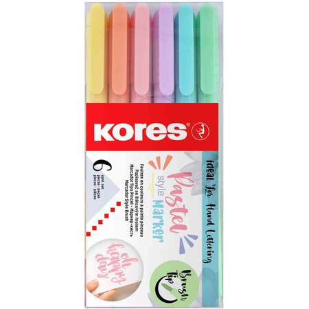 Фломастеры Kores 6 цв.