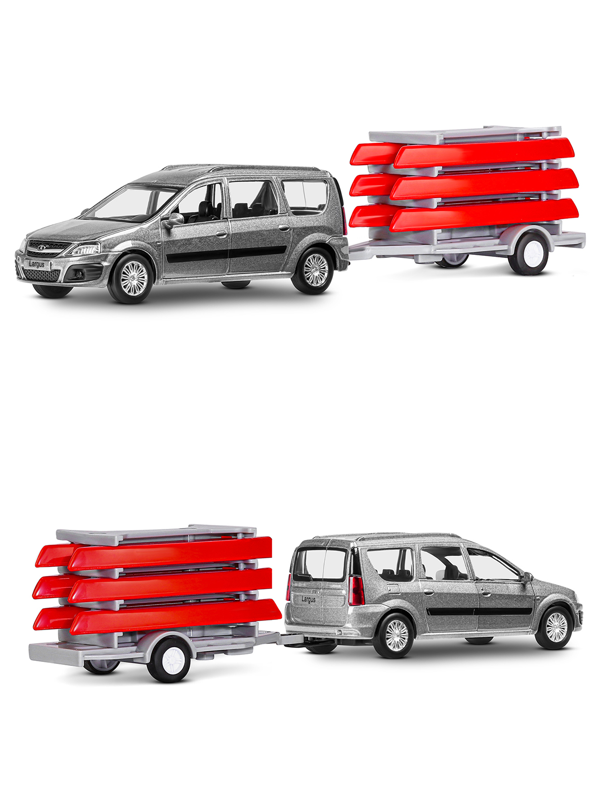 Автомобиль АВТОпанорама LADA Largus 1:43 JB1251627 - фото 10