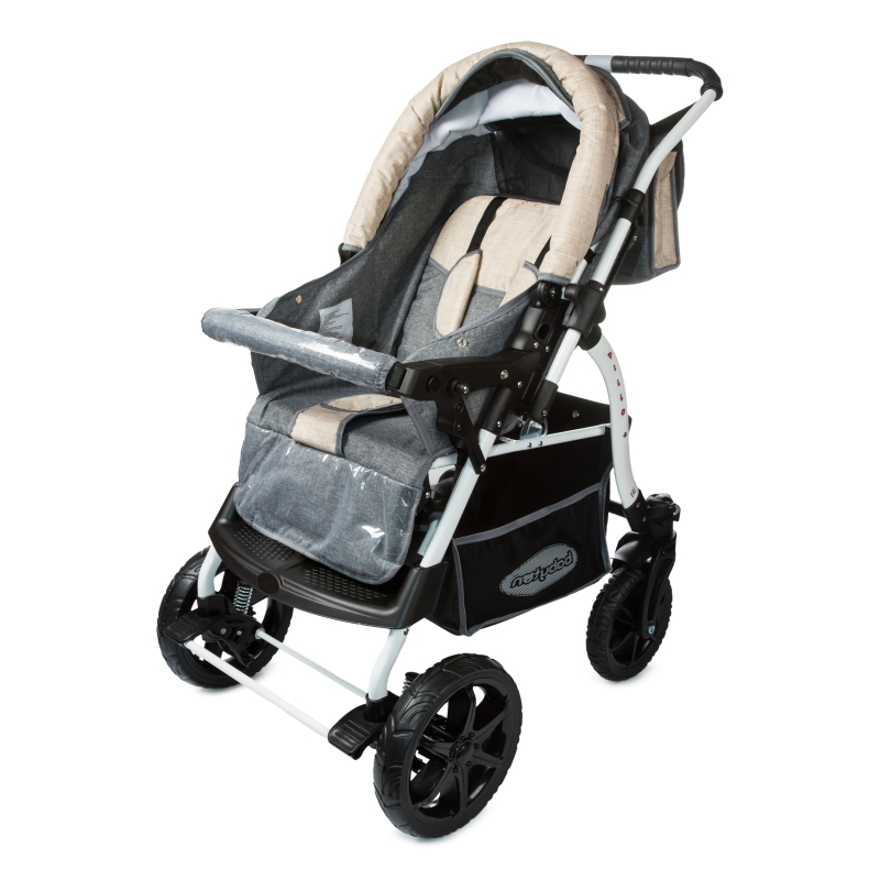 Коляска трансформер Babyton Pillo OX Grey-Beige - фото 5
