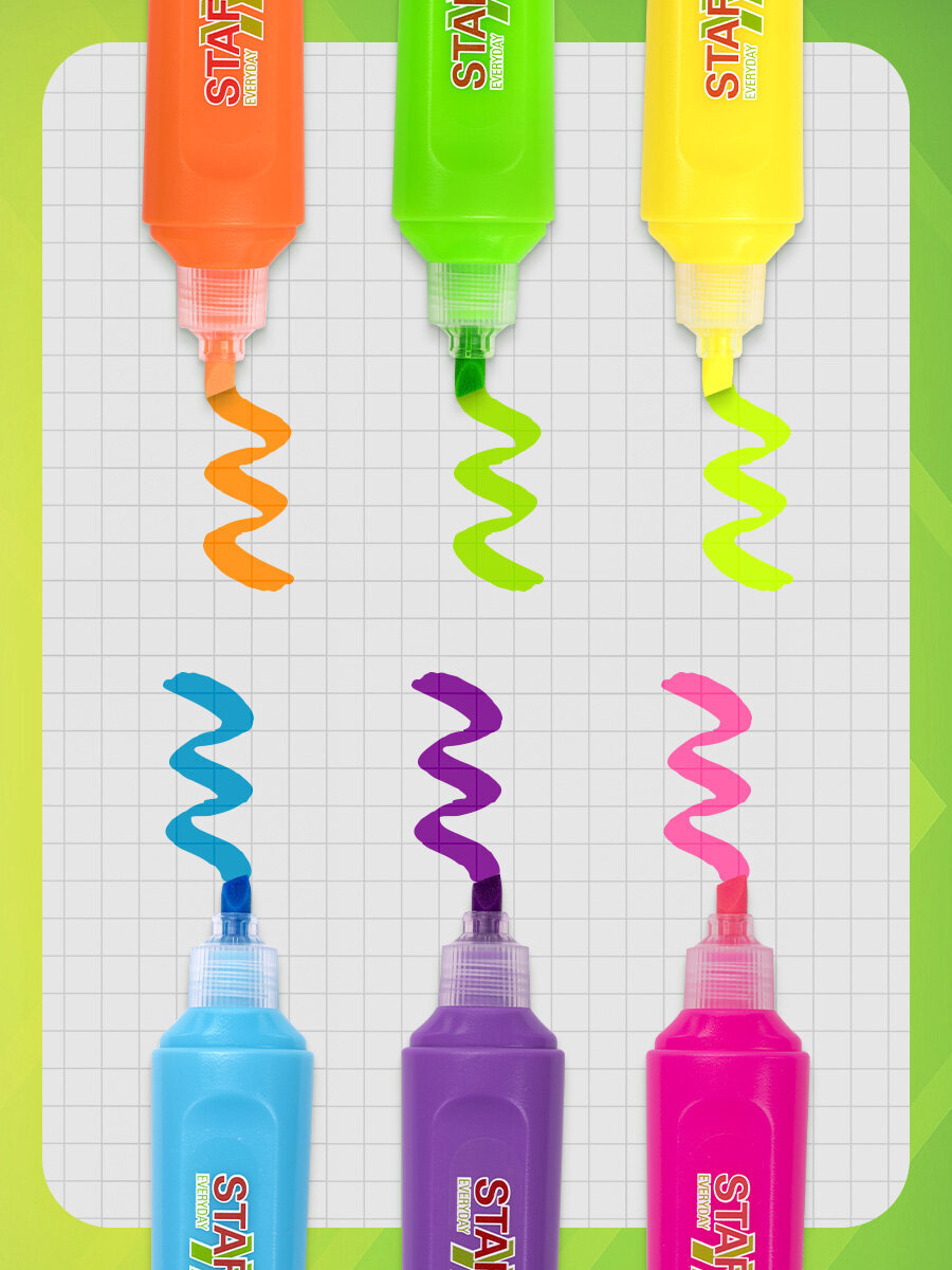 Текстовыделители Staff 6 шт. - фото 4