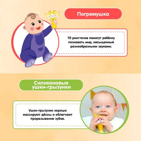 Игрушка BertToys погремушка Зайчик Няня
