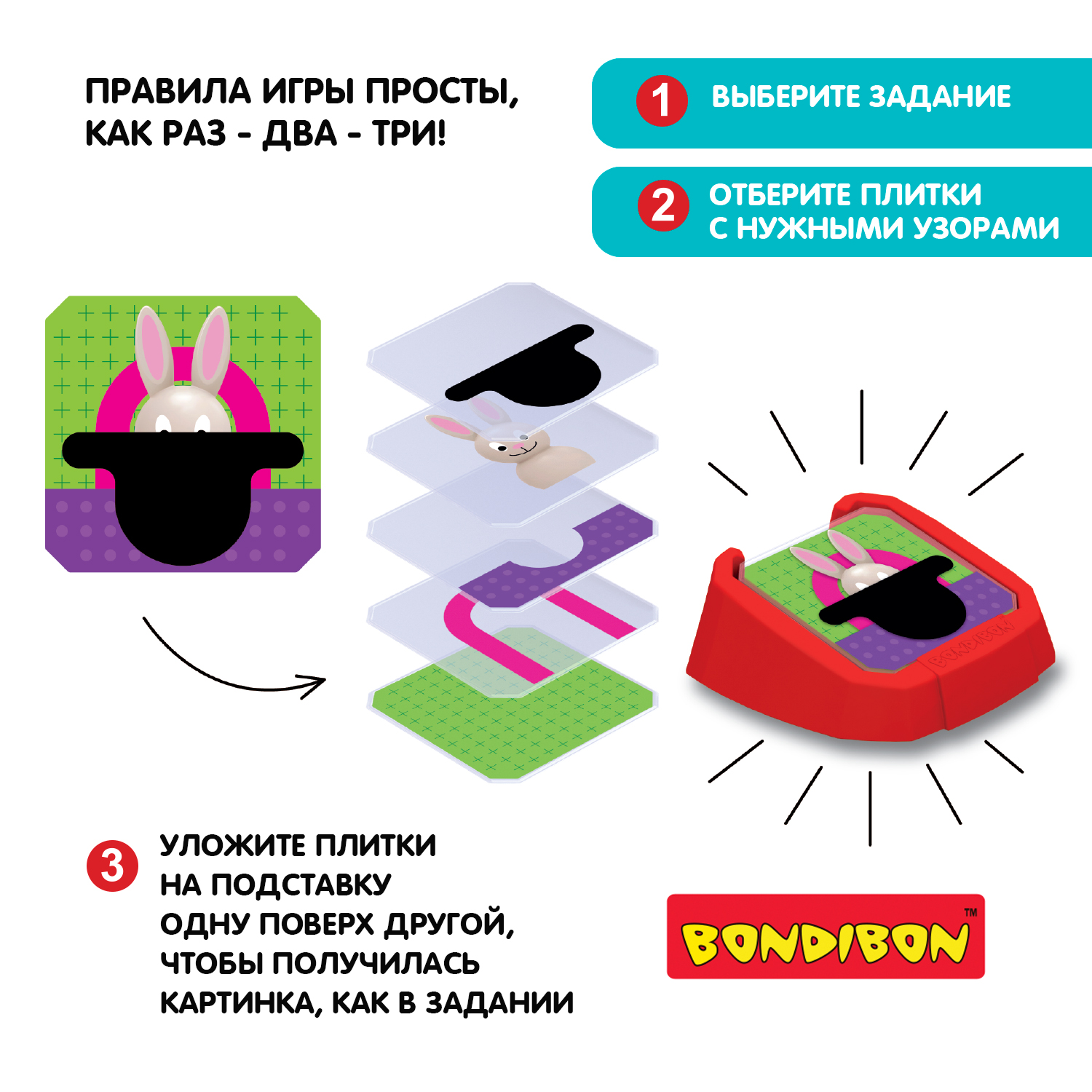 Настольная игра Bondibon ЗАСТЕНЧИВЫЙ КРОЛИК СО ШЛЯПОЙ - фото 2