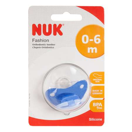 Пустышка Nuk силикон ортодонтическая от 0 мес. 1 шт.