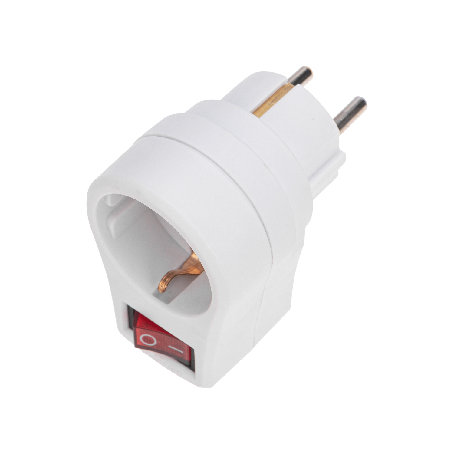 Адаптер сетевой REXANT 16А с выключателем заземлением и защитными шторками белый - фото 9