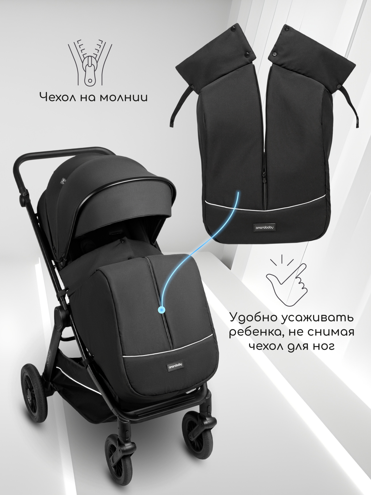 Коляска прогулочная Amarobaby Somnium - фото 18