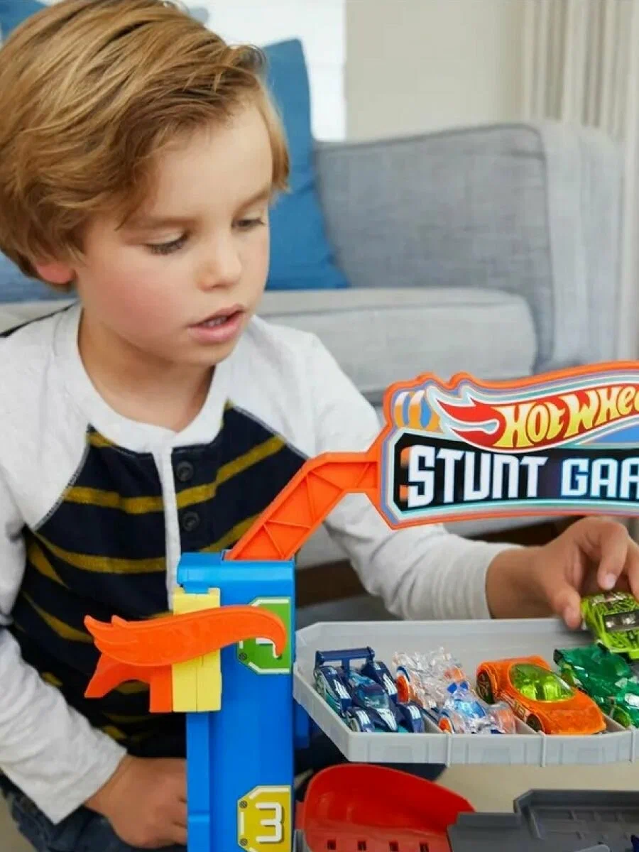 Трек Hot Wheels City Stunt Garage GNL70 - фото 7