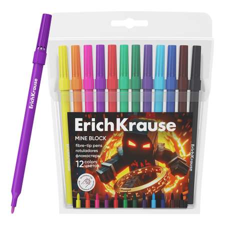 Фломастеры ErichKrause 12 шт.