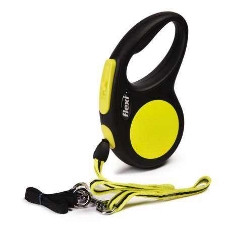 Рулетка Flexi Neon New Classic S трос 5 м до 12 кг