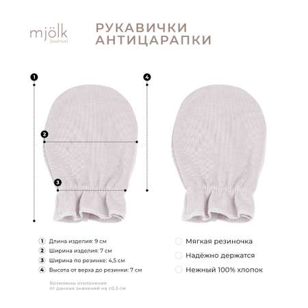 Рукавички 3 пары Mjolk