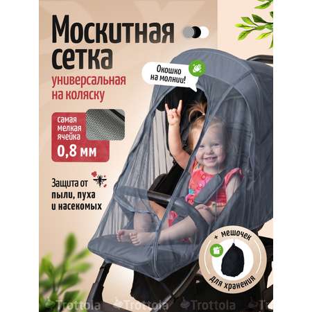 Сетка от насекомых Trottola серый