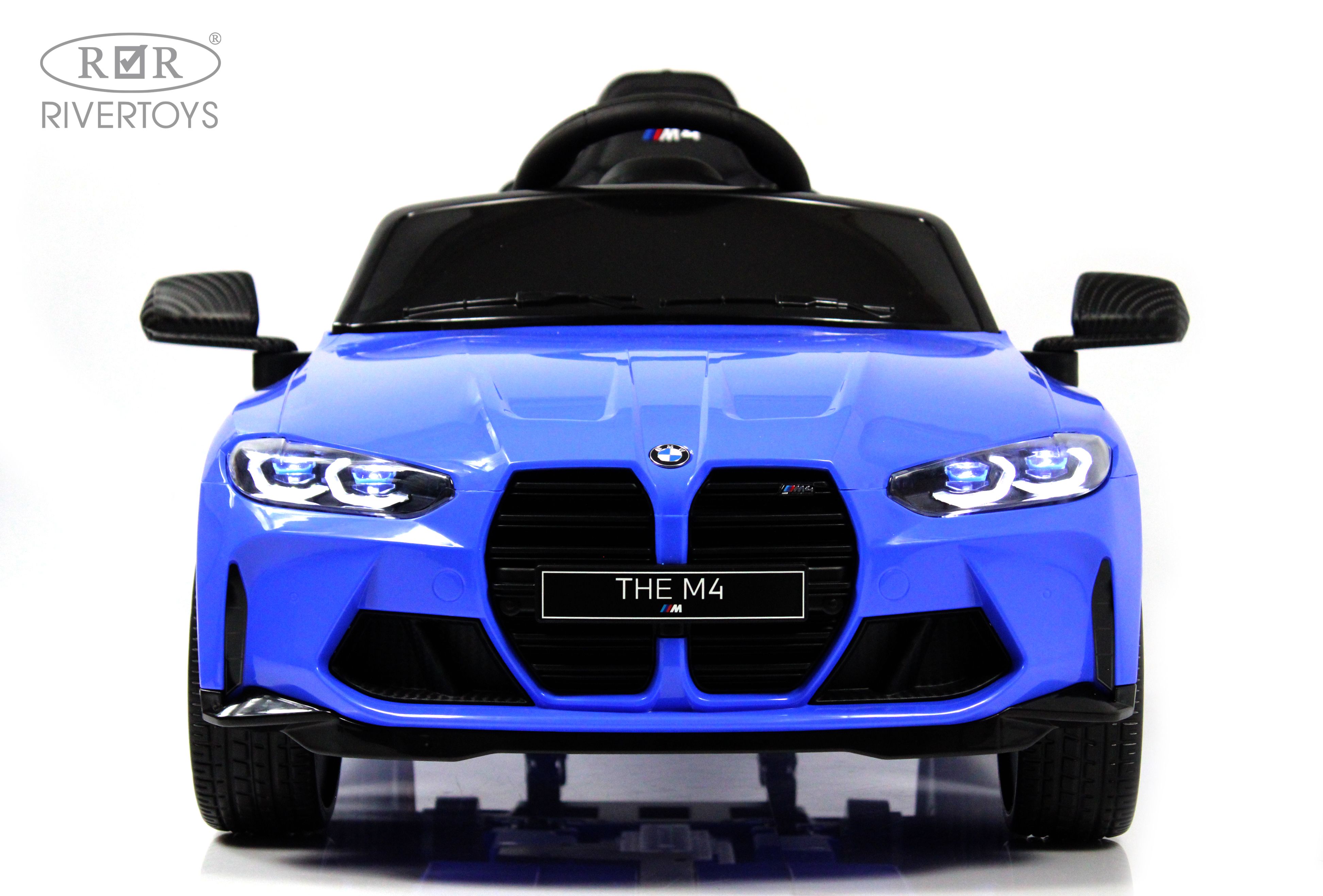 Электромобиль RIVERTOYS BMW A004AA-BMW-BLUE С пультом ДУ - фото 4