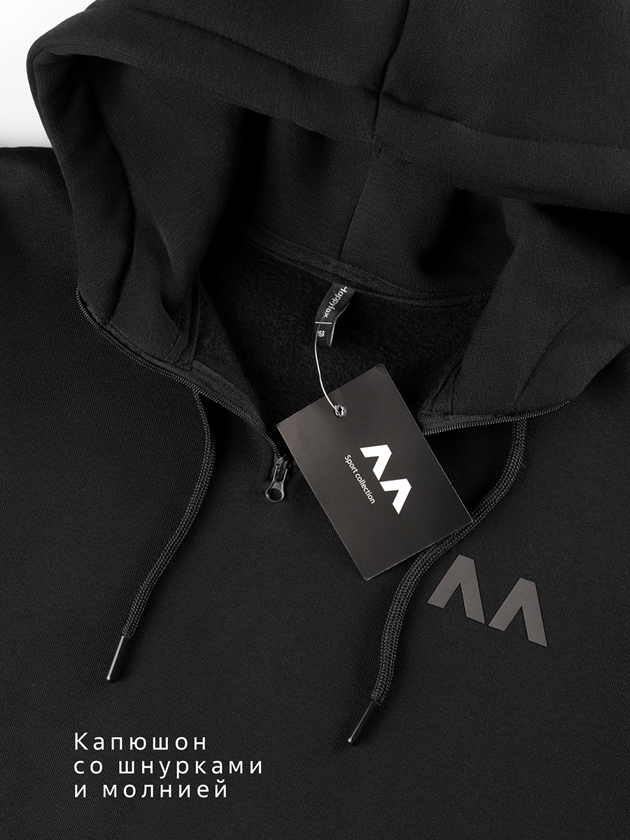 Худи и брюки HappyFox HFJKD7096черный - фото 4