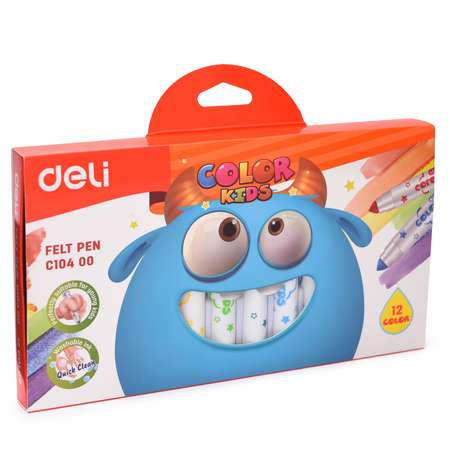 Фломастеры Deli 12 цв.