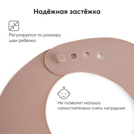 Нагрудник Happy Baby пластик
