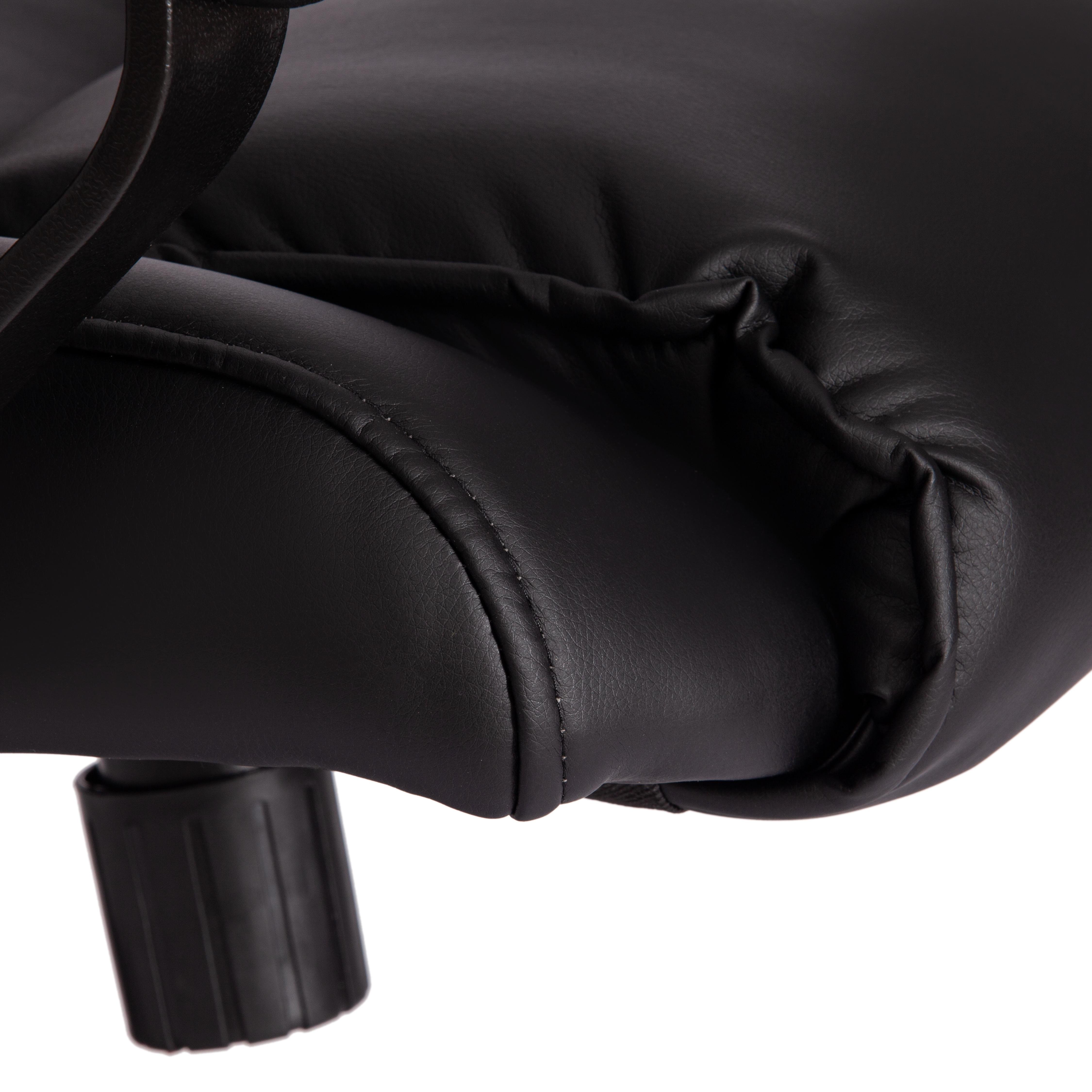 Компьютерное кресло TETCHAIR Бергамо хром кож/зам черный - фото 11