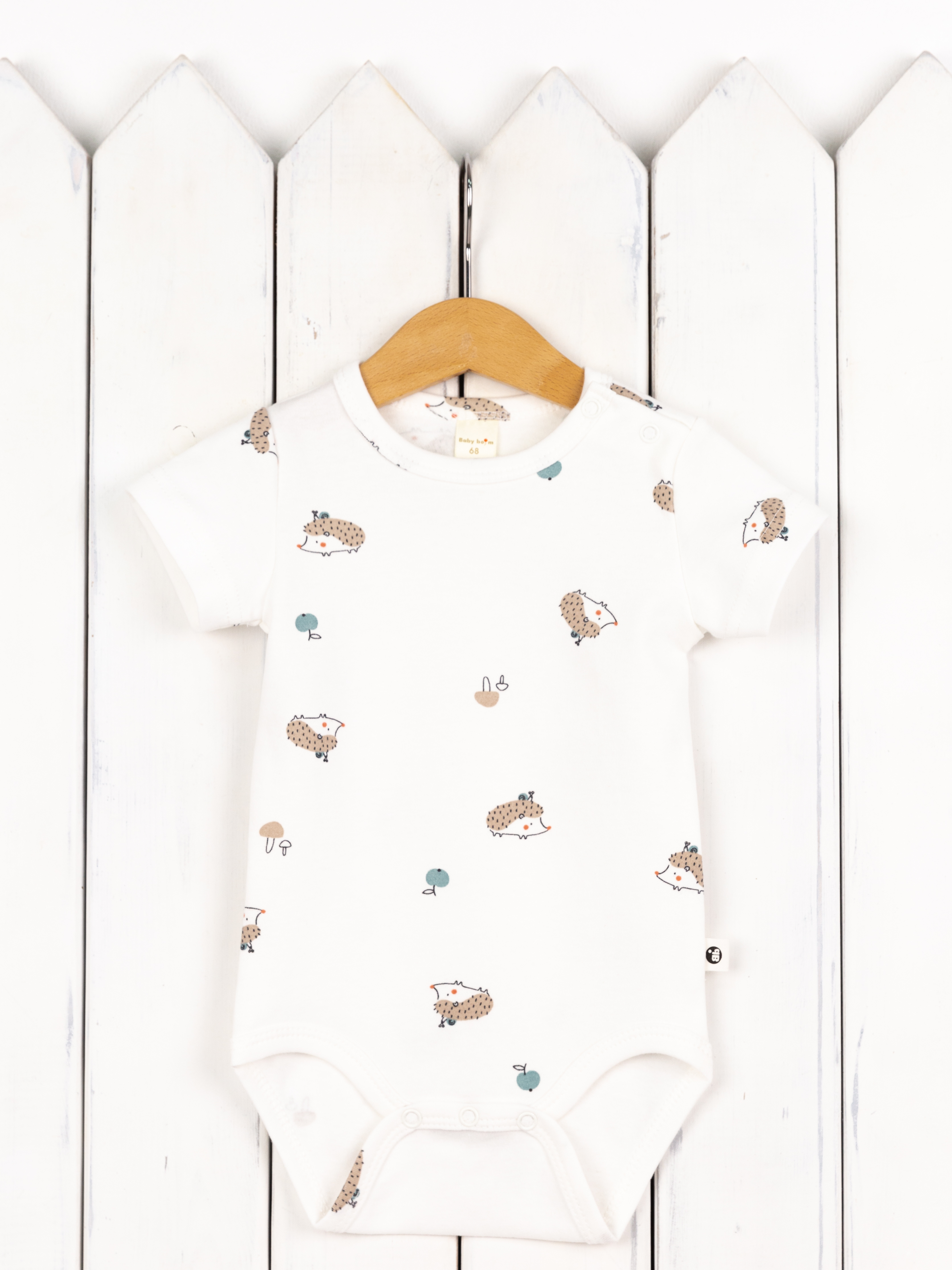 Боди Baby boom Б87/10010-И(Н) Боди короткий рукав/ёжики - фото 1