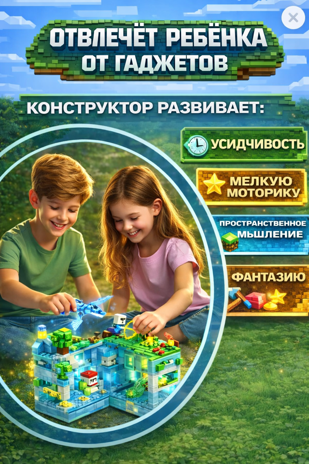 Конструктор BalaToys Mimccraft 503 дет. - фото 3