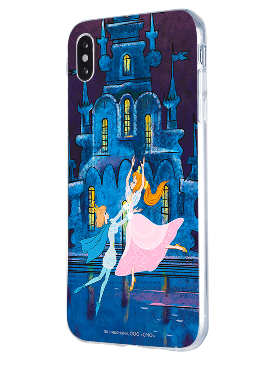 Силиконовый чехол Mcover для смартфона Apple iPhone X XS Союзмультфильм Танец с принцем - фото 1