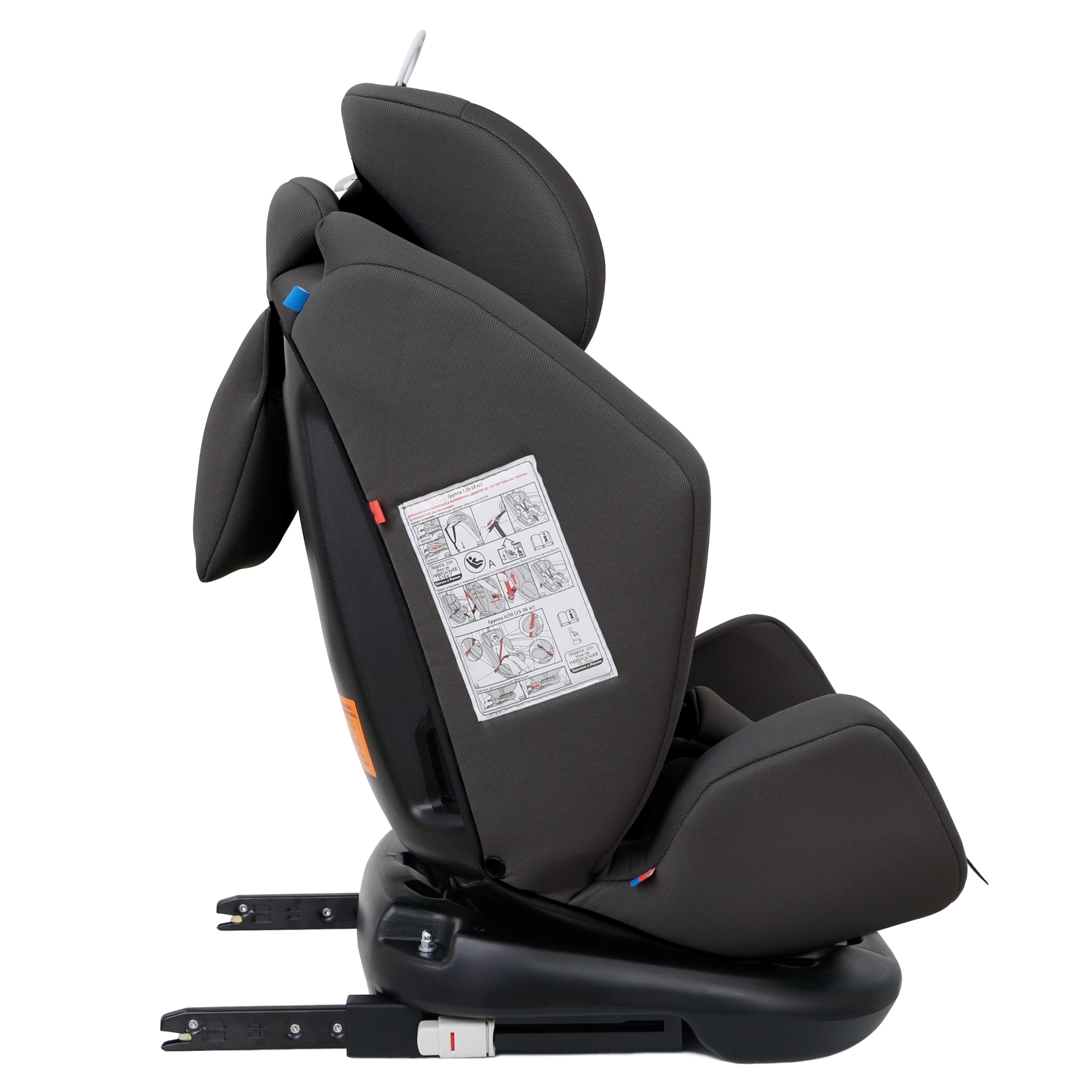 Автокресло Еду-Еду Isofix 0+/1/2/3 (0-36 кг) серый - фото 13