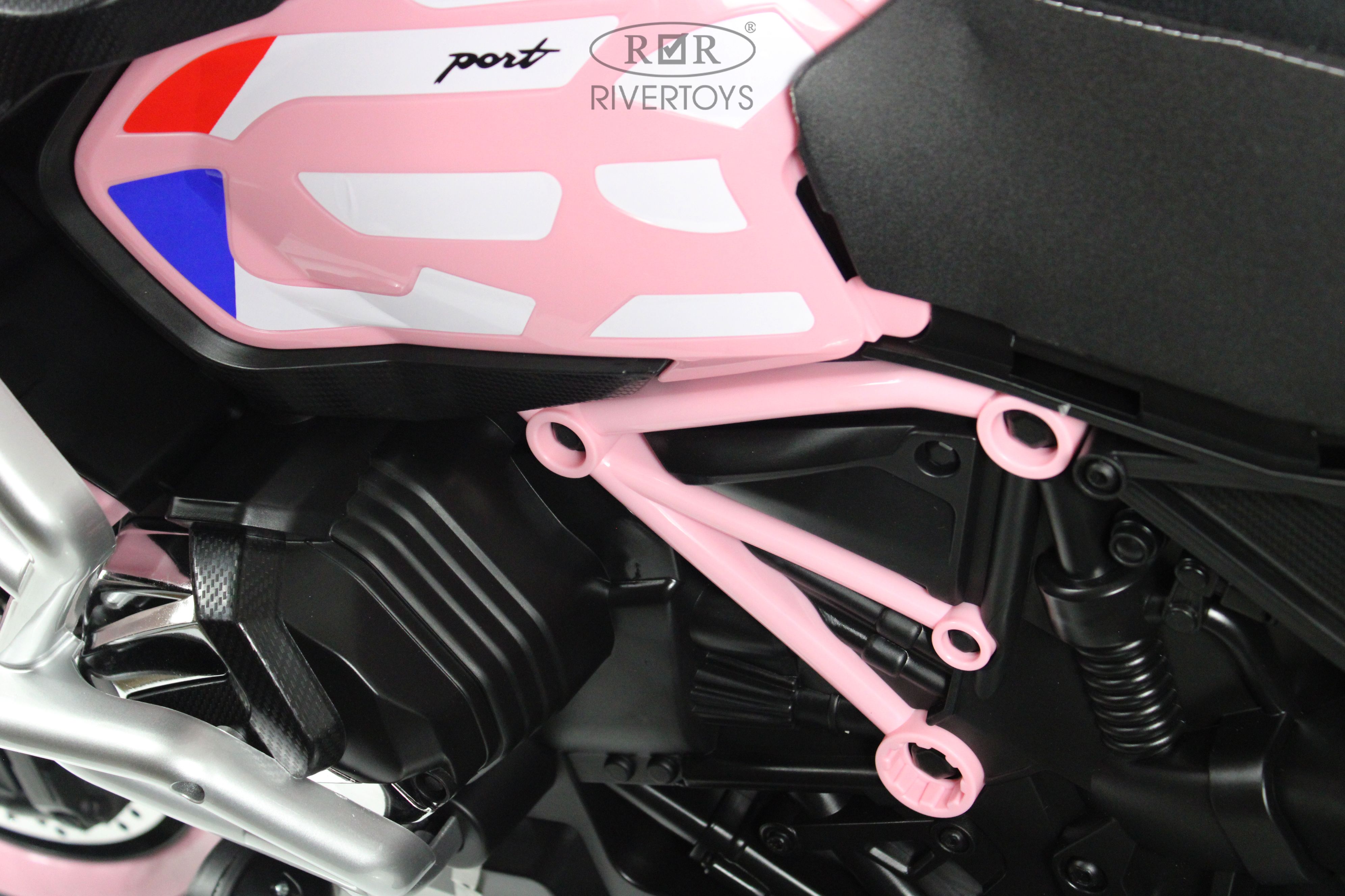 Электромобиль RIVERTOYS М008БХ-PINK - фото 12