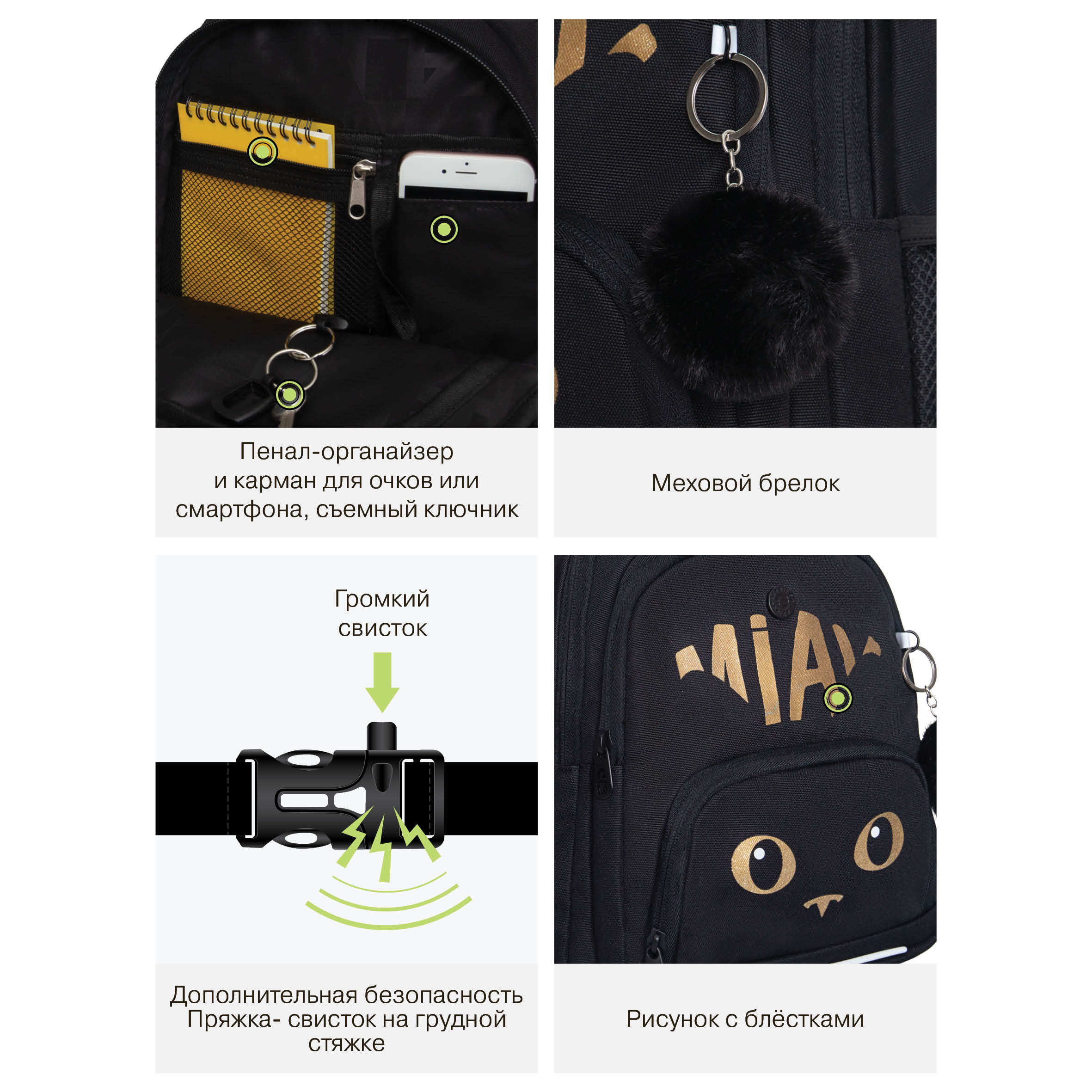 Рюкзак Grizzly для девочки - фото 12