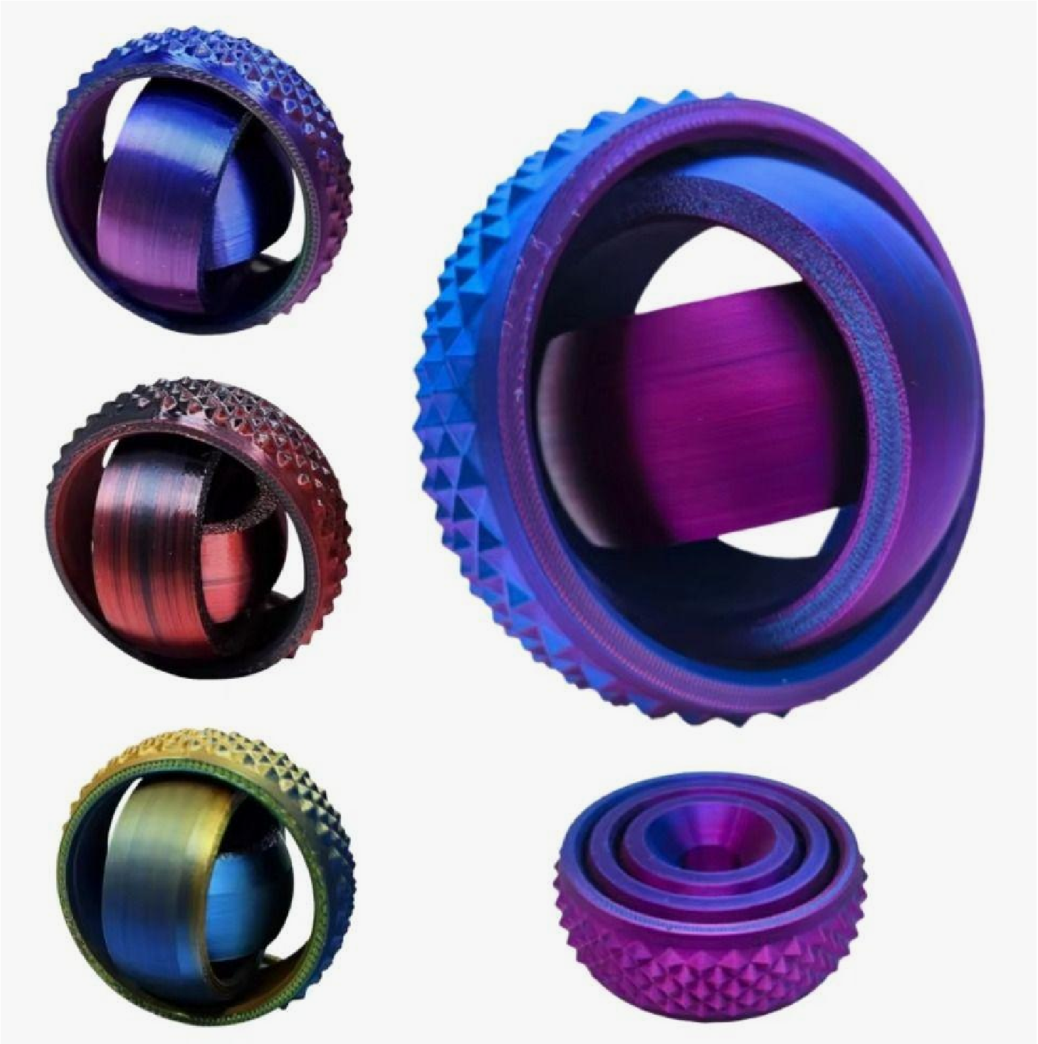 Игрушка-антистресс Ball Masquerade 3D Гиросфера в ассортименте - фото 1