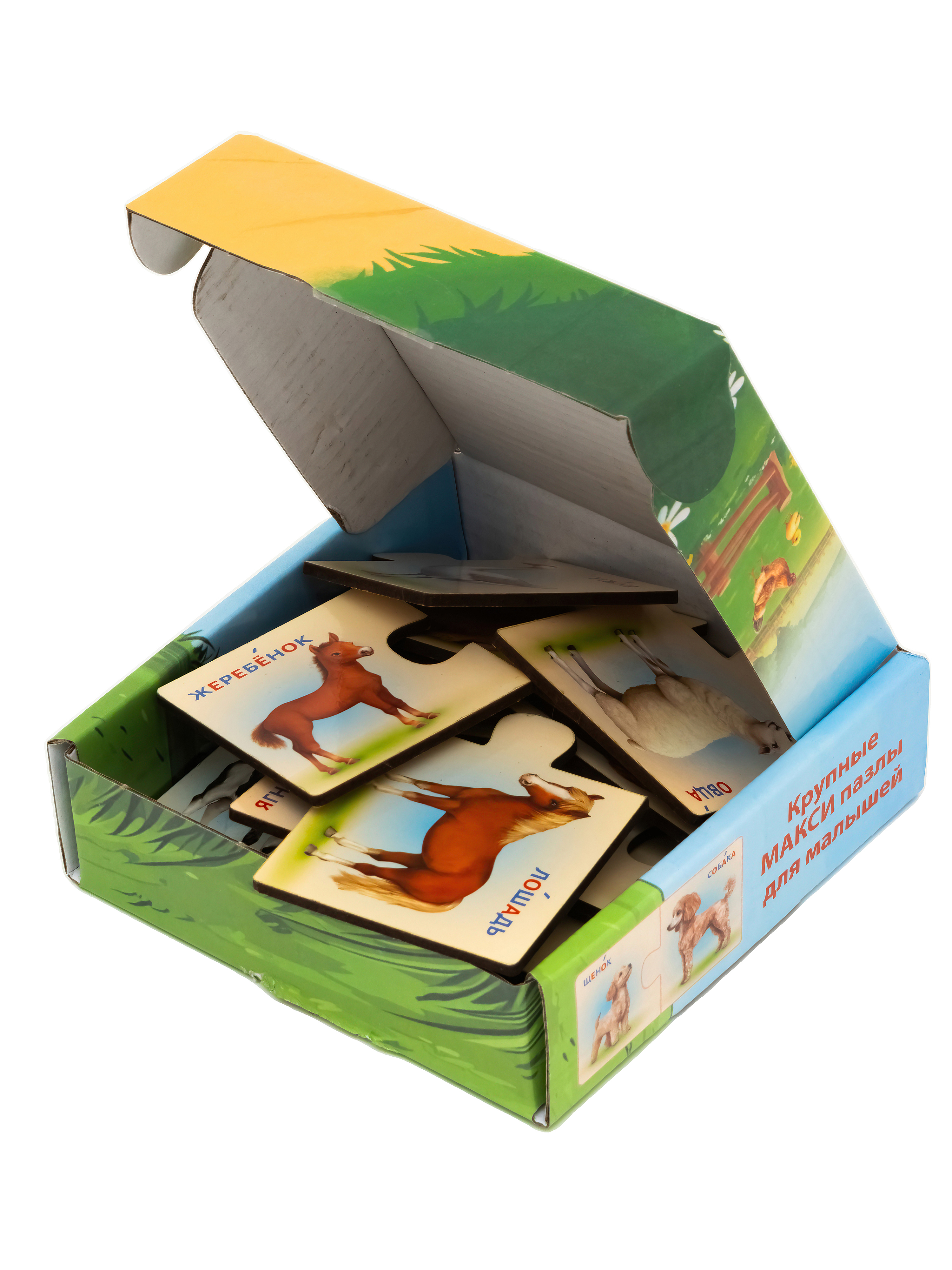 Пазл Бигр Мама и малыш деревянный - фото 12