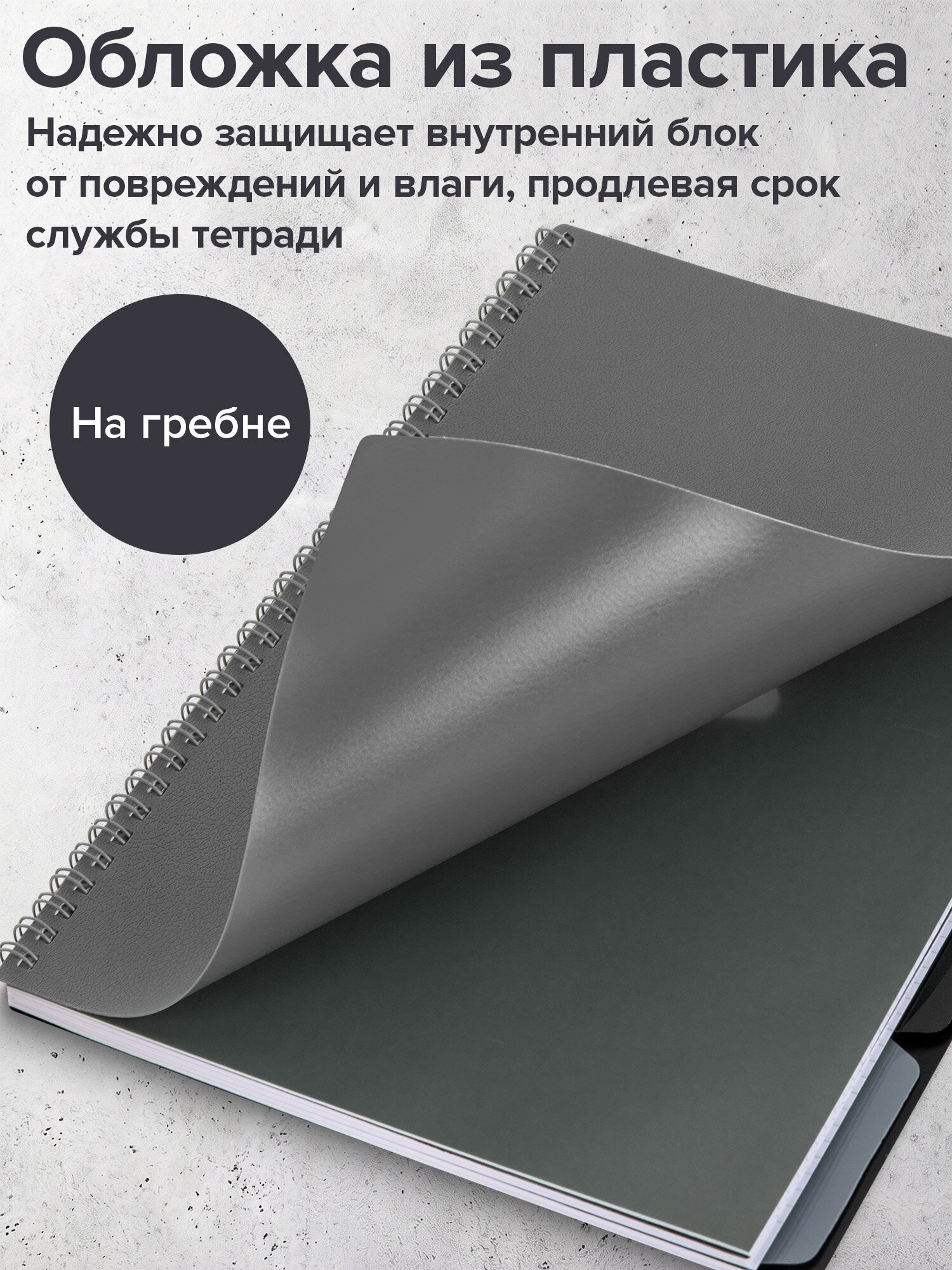 Тетрадь Brauberg клетка - фото 3