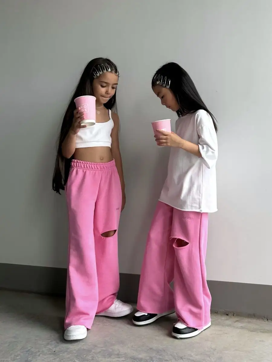 Брюки ROOMY ESSENCE STREETjog/pink - фото 2