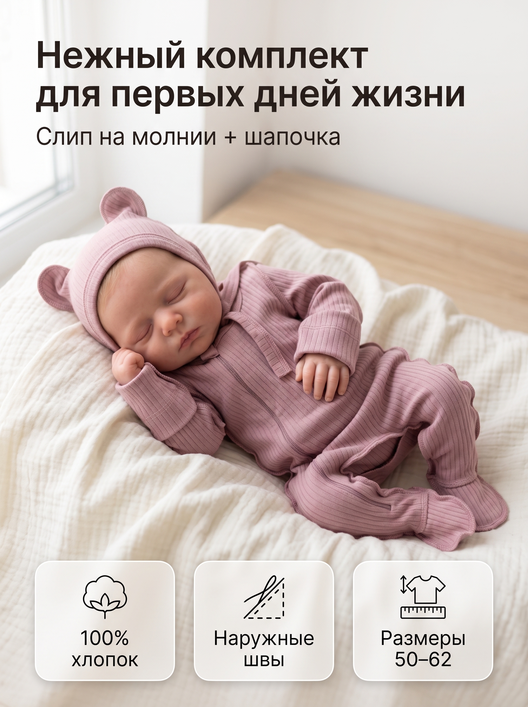 Комбинезон с шапочкой СветЛена СМЧбрус - фото 2