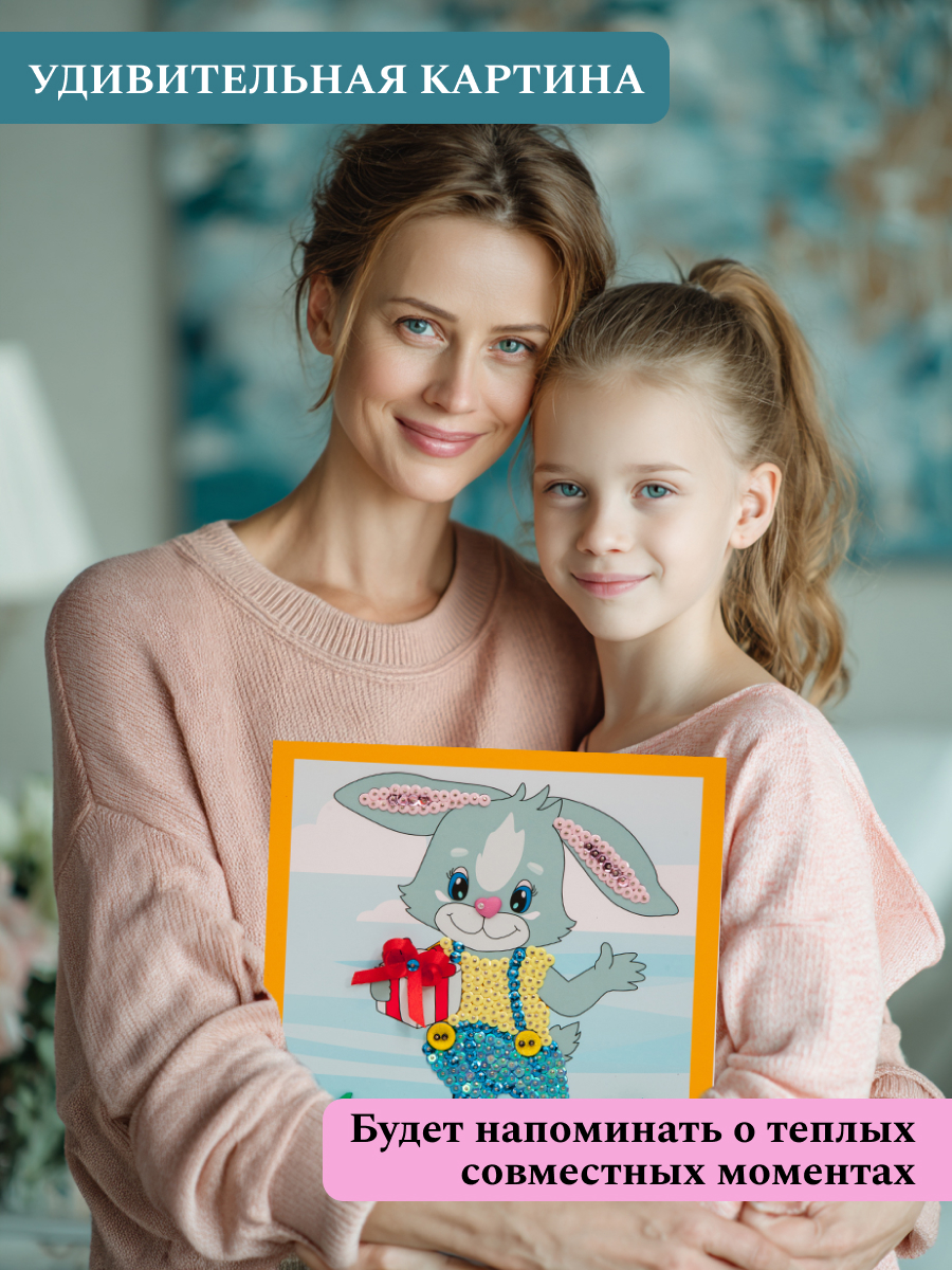 Картина из страз Волшебная мастерская Зайка - фото 8