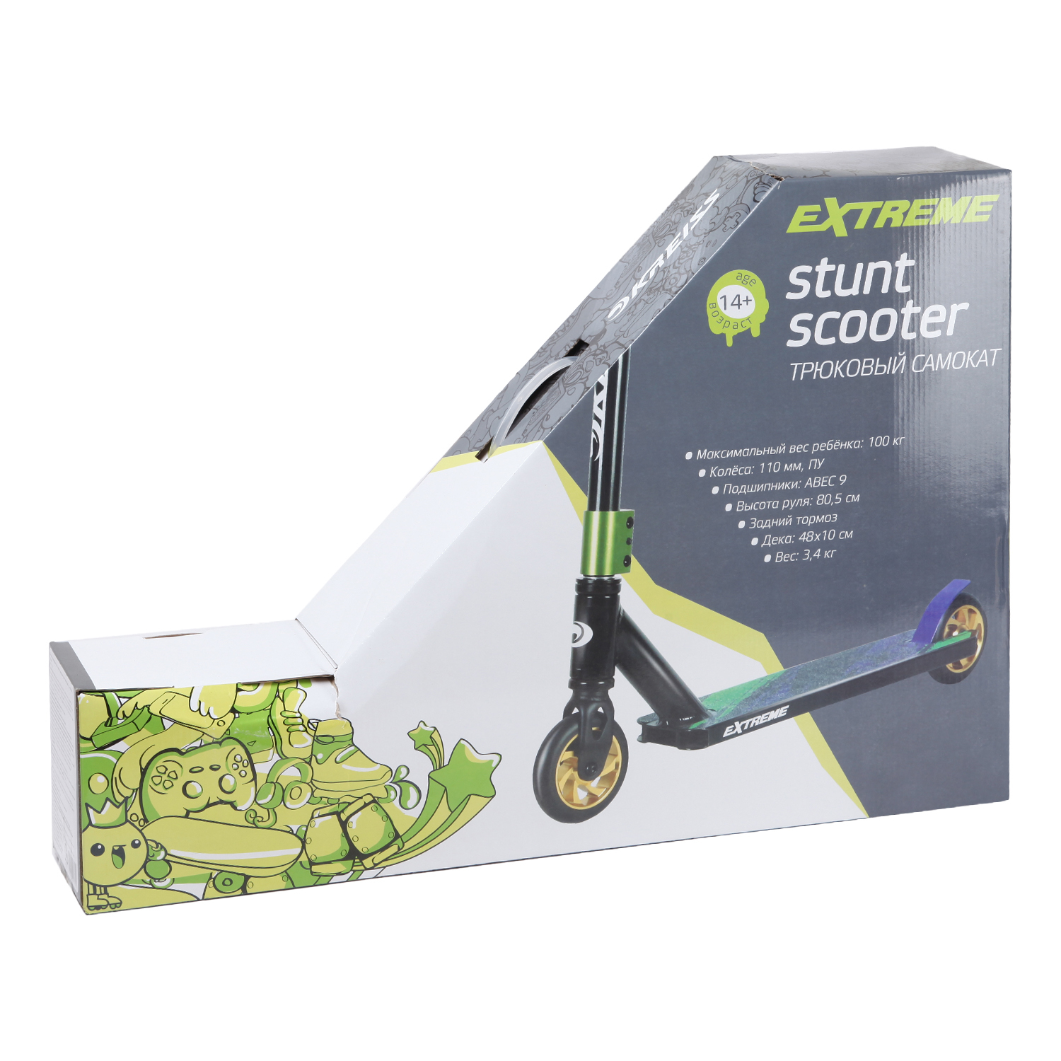 Трюковой самокат Kreiss двухколесный - фото 20