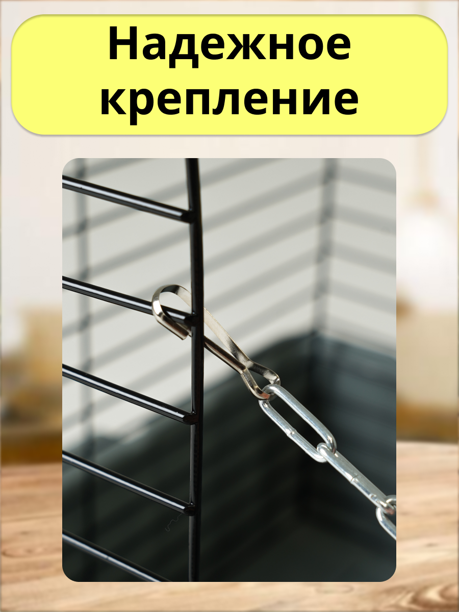 Гамак для грызунов PetiPet серый большие 2шт комплект - фото 4