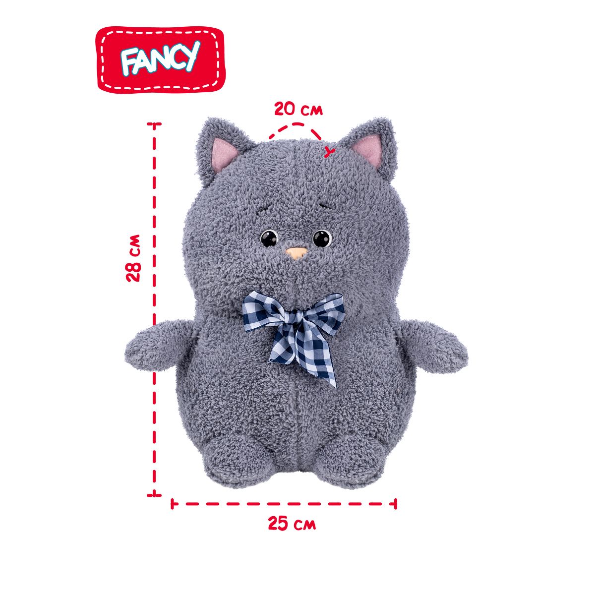 Игрушка подарочная мягкая Fancy Пухляшик-кудряшик Кот PUHK01 - фото 6