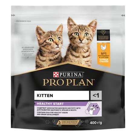 Корм сухой для котят PRO PLAN 400г с курицей