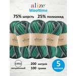 Пряжа полушерстяная Alize 100г 200м 5шт