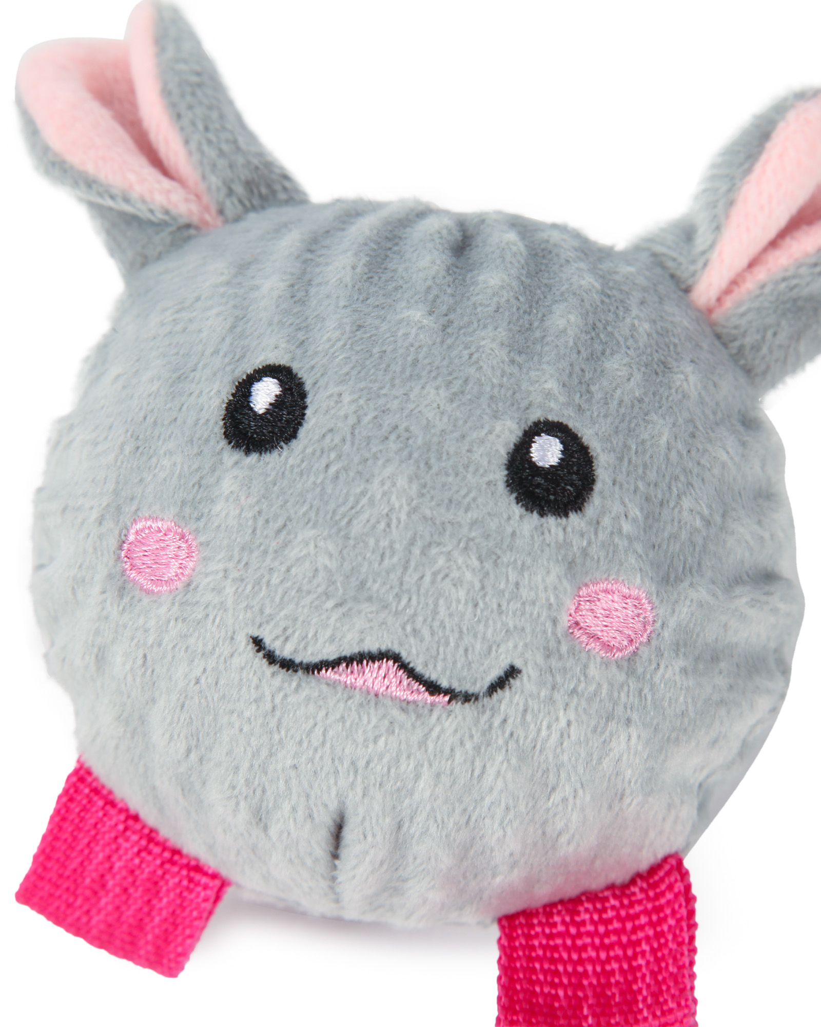 Игрушка для собак Barbaks Кролик-мяч внутри пищит 13см - фото 3