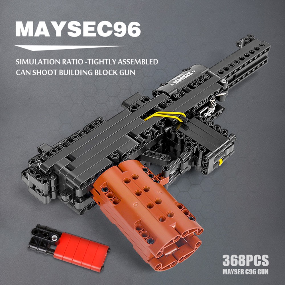 Конструктор Mould King Пистолет Маузер К98 блочный - фото 3
