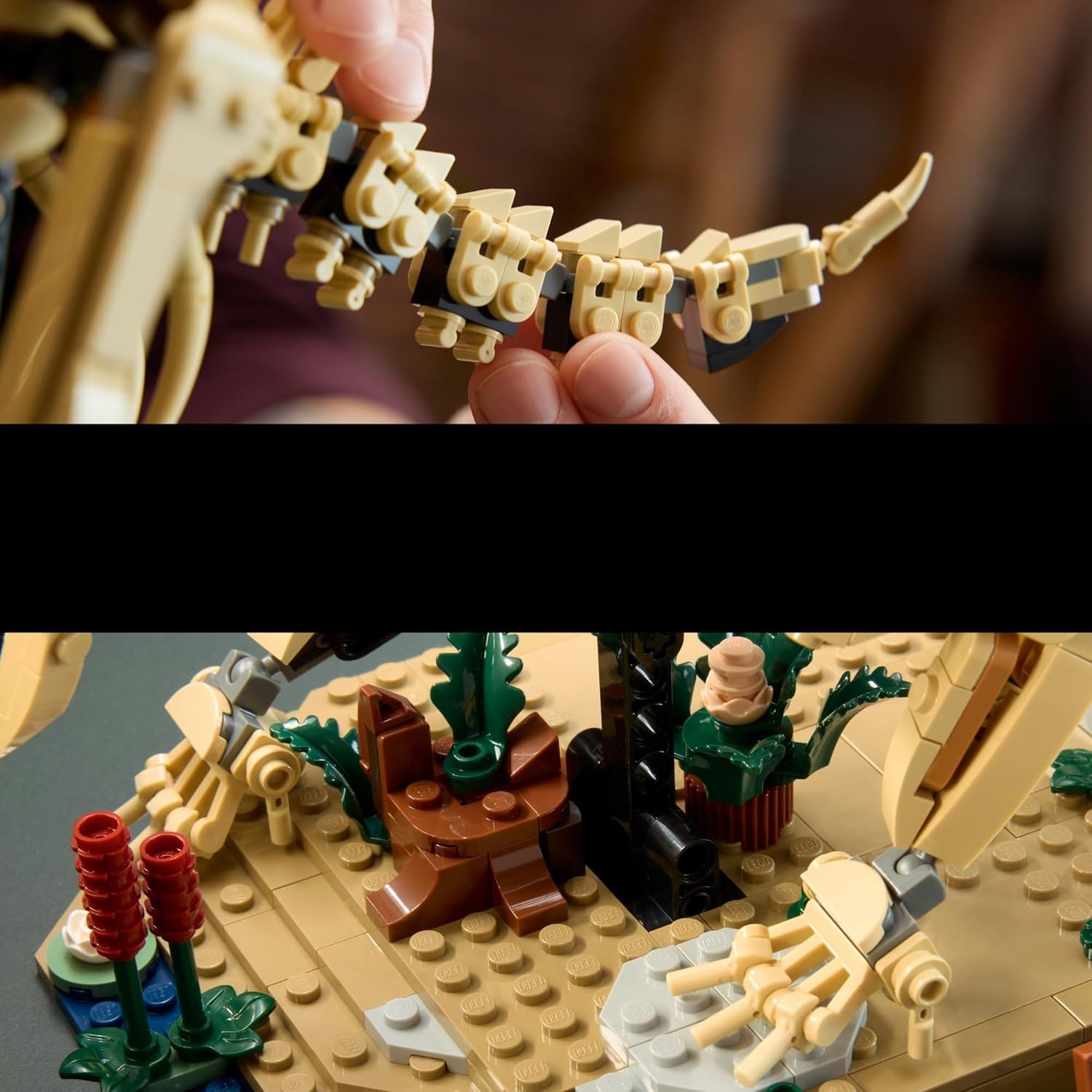 Конструктор LEGO Jurassic World Скелет Трицератопса 1154 дет. - фото 8