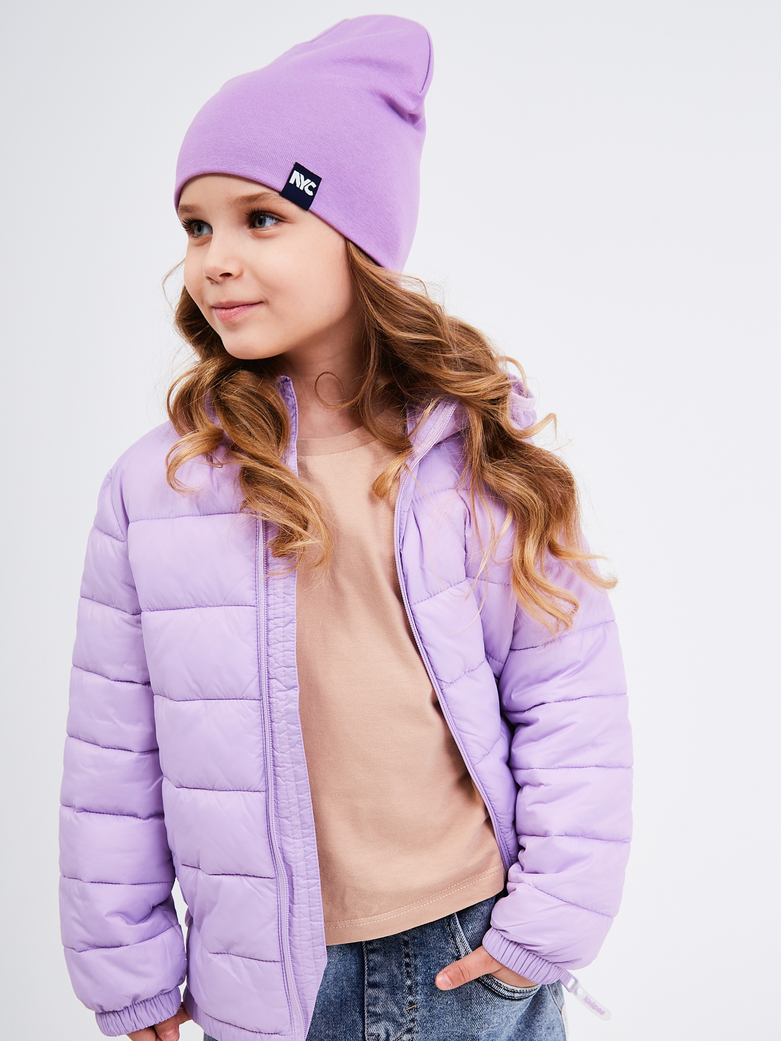 Шапка NYCkids NYC-H-067-plainG-purple - фото 14