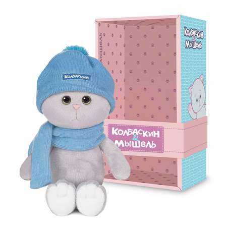 Игрушка мягкая Колбаскин и Мышель котик Колбаскин&Мышель 20 см