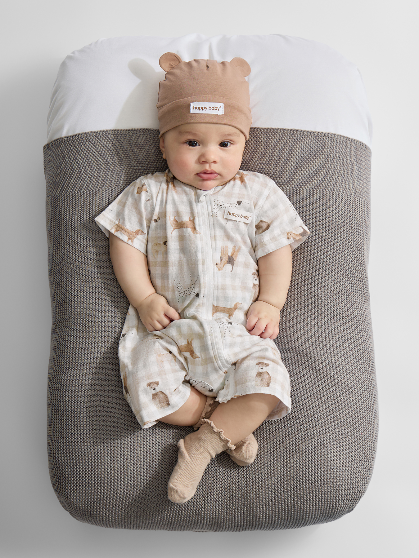 Шапочка 2 шт Happy Baby 90148-0_beige-dog - фото 7